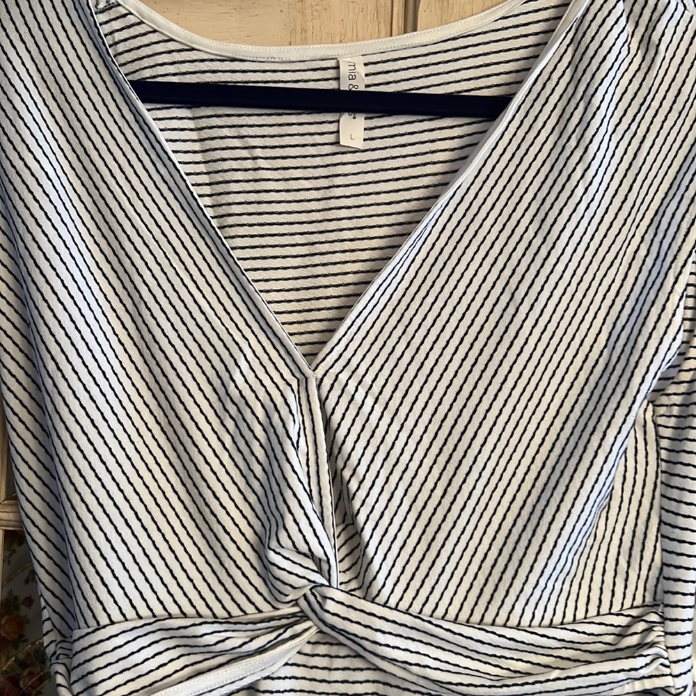 Women’s pinstripe dress .